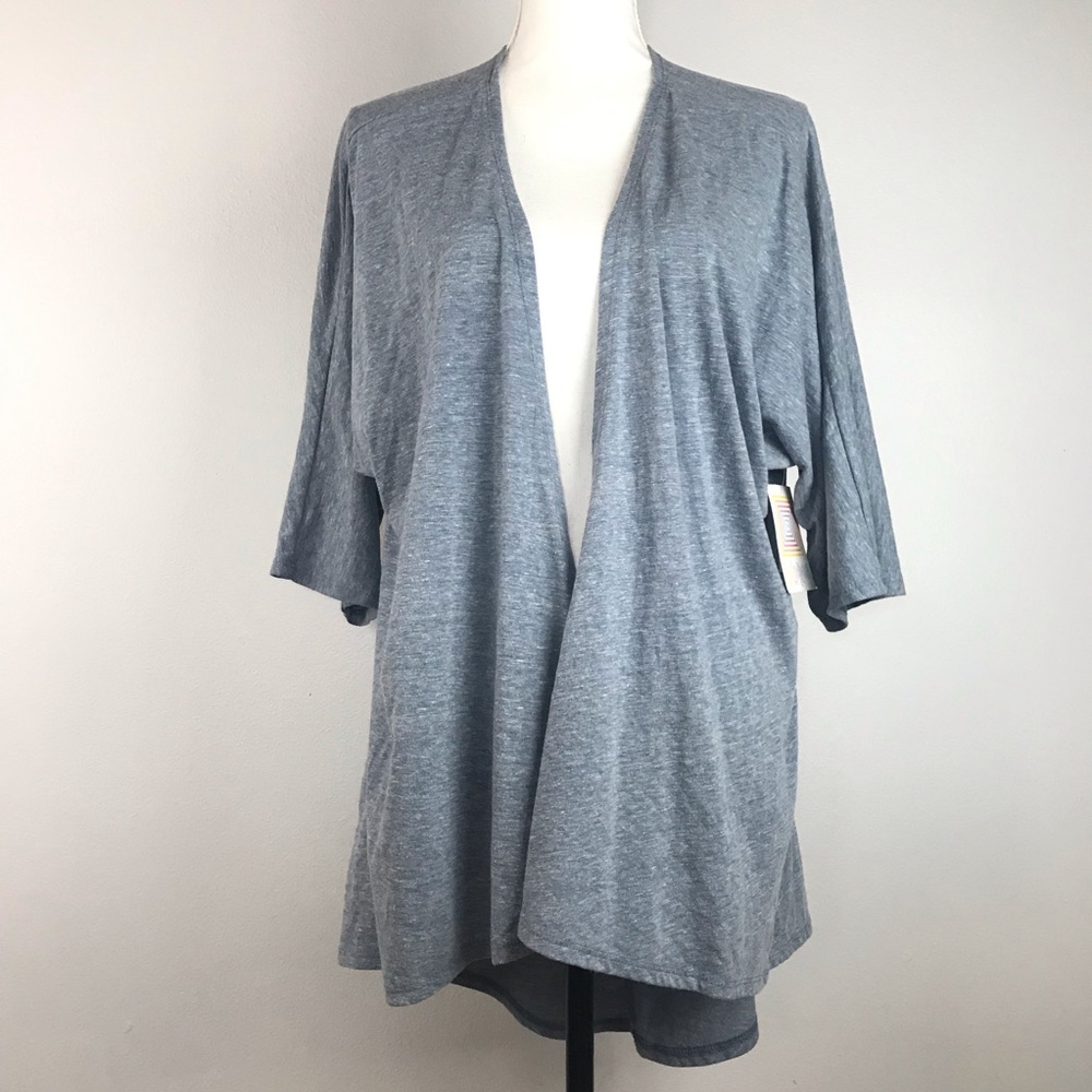 Lularoe Lindsay Cardigan Size S Heather Blue